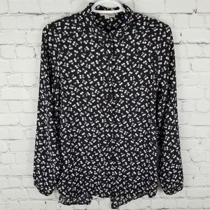 SMART SET | long sleeve button up cherry blouse